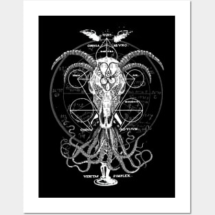 Golden Pentacle of the Serpent Crown Posters and Art